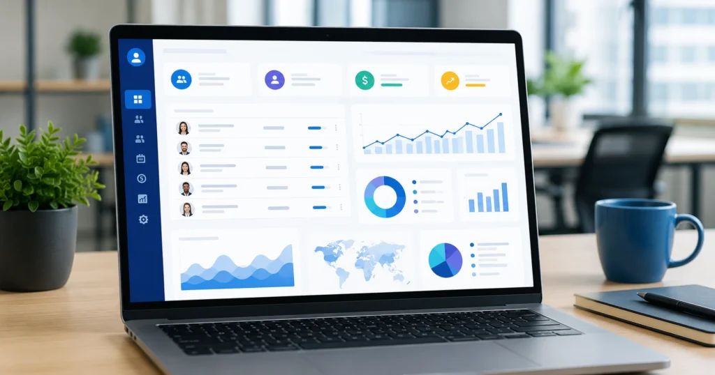 Best HRMS Software 2026: Top 10 HR Systems Compared HRMS software dashboard showing HR analytics and employee management 2026