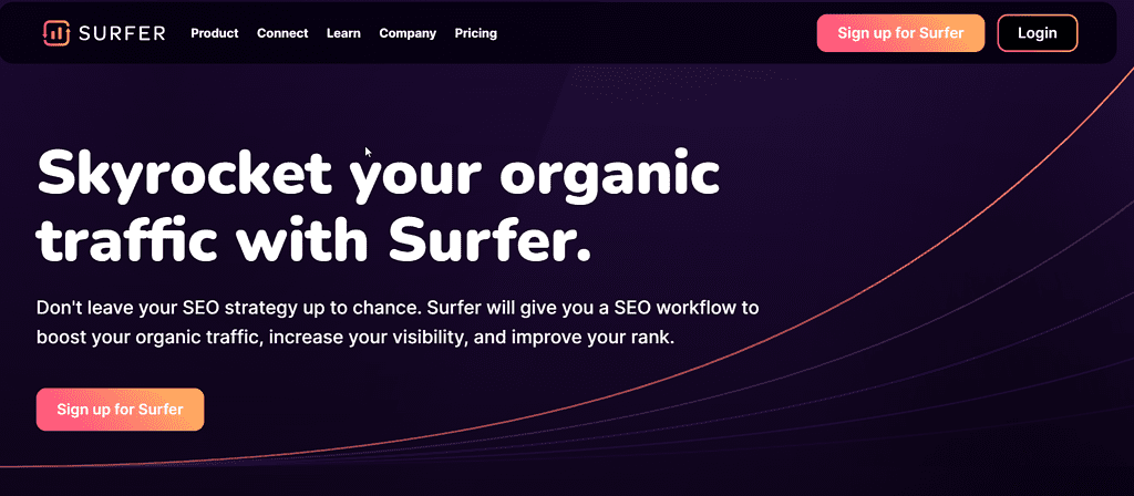 It's a screenshot of the Surfer writing tool.