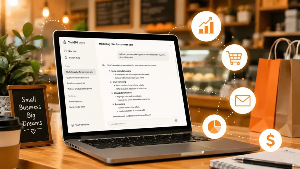 ChatGPT for Small Business program AI agents for accounting, marketing, and ecommerce