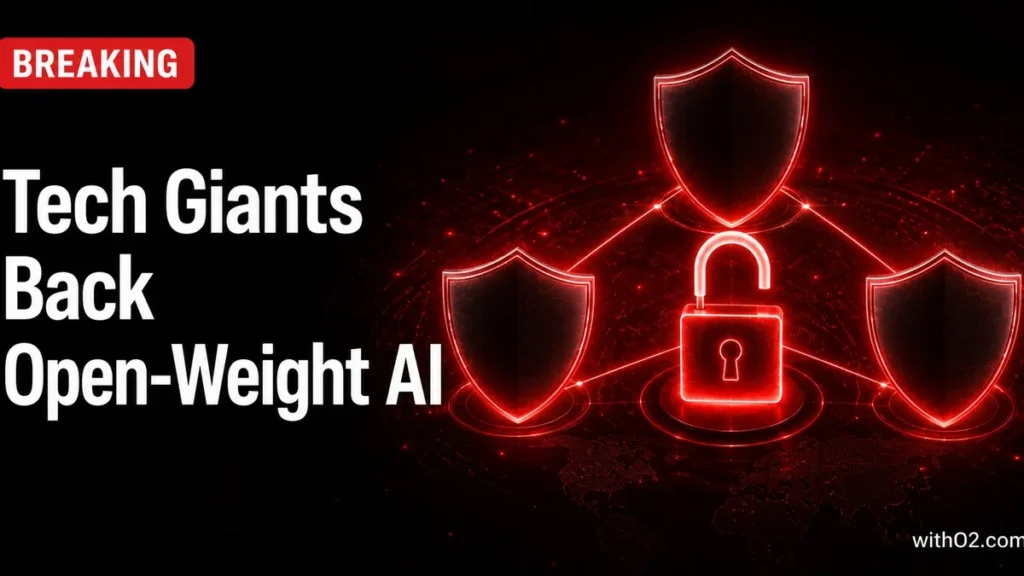 nvidia microsoft meta open-weight ai coalition letter — editorial dark magazine cover