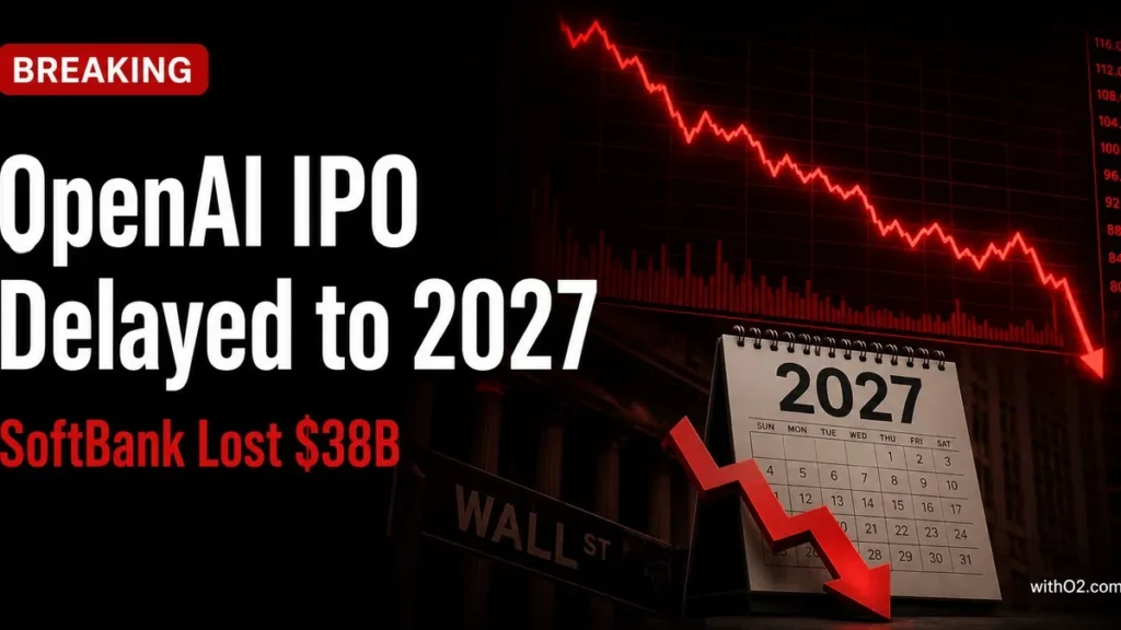 OpenAI delays IPO to 2027 sending SoftBank shares down 12 percent and wiping out 38 billion dollars