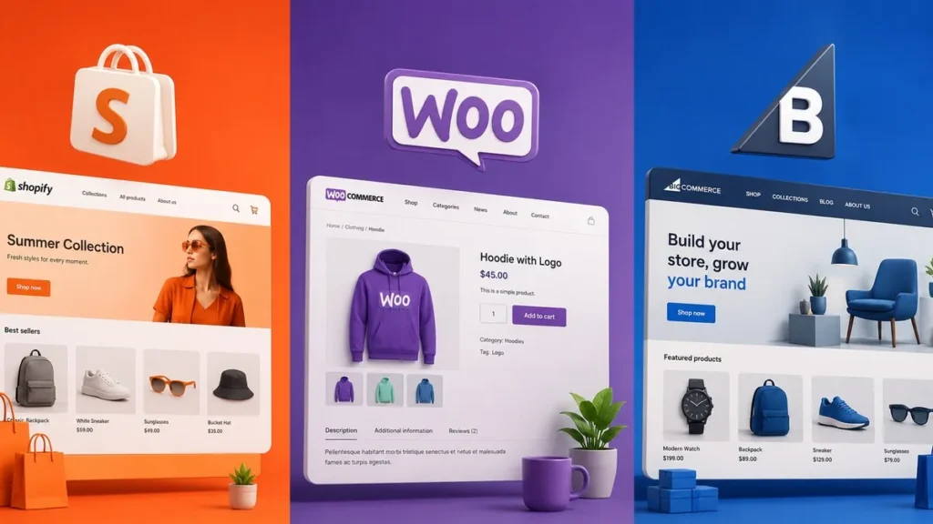Shopify vs WooCommerce vs BigCommerce 2026 Compared Shopify vs WooCommerce vs BigCommerce 2026 comparison — which ecommerce platform wins?