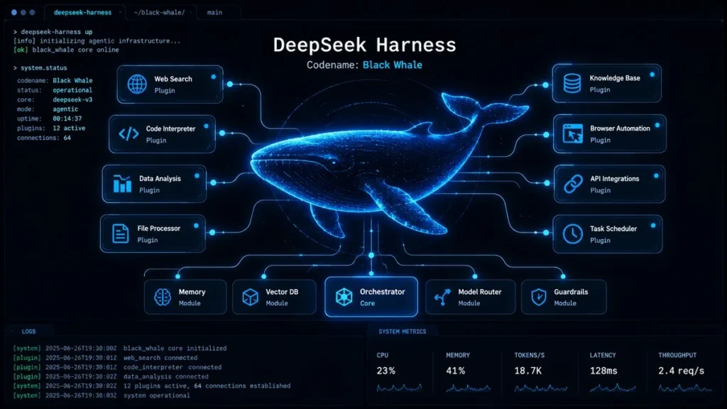 DeepSeek Harness v0.1: The Open-Source AI Agent Runtime Challenging Claude Code DeepSeek Harness v0.1 plugin architecture diagram showing modular AI agent runtime components