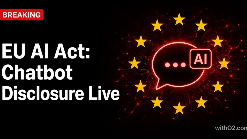 EU AI Act Chatbot Disclosure Rules Are Live — What Your Business Must Do EU AI Act Article 50 compliance requirements for AI chatbots August 2026