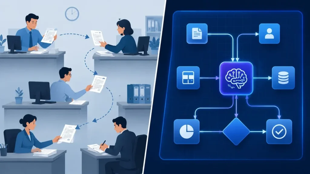 Microsoft Copilot Studio’s AI Workflow Designer Is Now Live for All Microsoft Copilot Studio workflow designer canvas with AI agent nodes replacing manual workflow steps