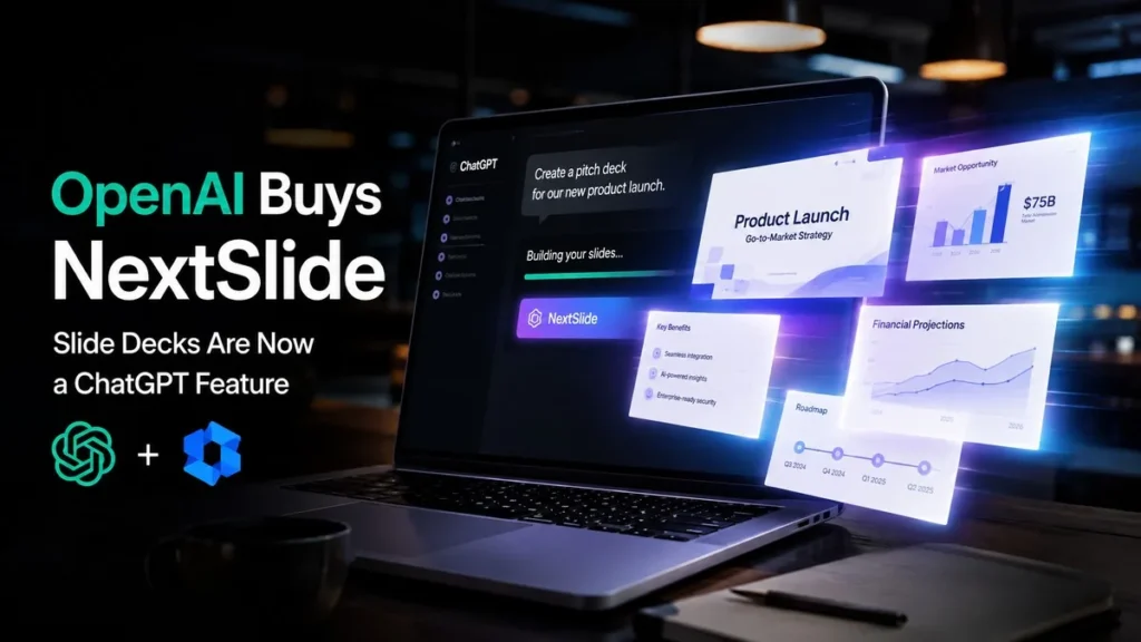 OpenAI Buys NextSlide: Slide Decks Are Now a ChatGPT Feature