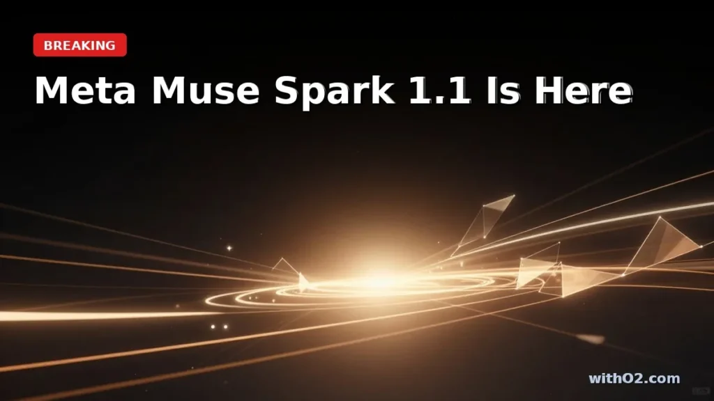 Meta Muse Spark 1.1 Is Here — and It’s Cheaper Than Claude or GPT Abstract glowing geometric forms and light rays on a dark editorial background