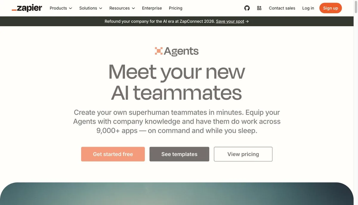 Zapier Agents — AI teammates working across 9,000+ apps